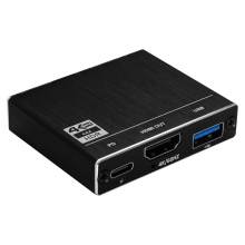 USB 3.1 Type-C to HDMI 4K@60Hz with USB-C female 100W PD 5Gbps USB3.0 Multiport Cable Adapter